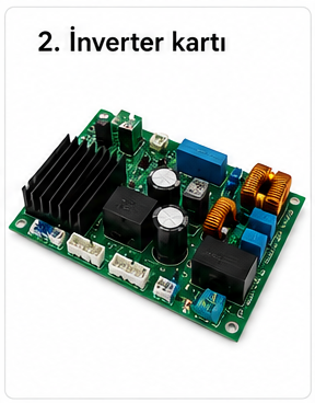İnverter kartı - motor hızını ve gücünü değişken frekansla kontrol eder