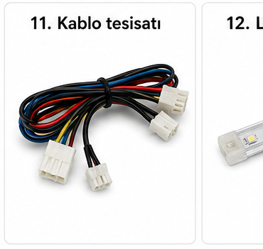 Kablo tesisatı - cihaz içi elektriksel bağlantıları sağlayan kablo demeti