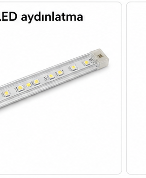 LED aydınlatma - cihaz iç aydınlatmasında kullanılan LED şerit
